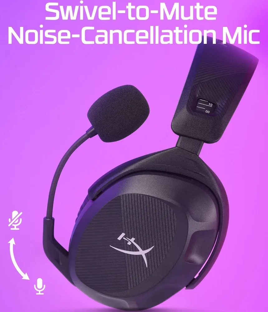 HyperX Cloud Stinger 2 Wireless Noir - vue 3