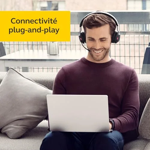 Jabra Evolve2 65 Casque Sans Fil Certifié Microsoft Teams 37h - vue 8