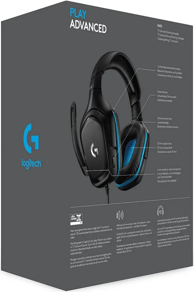 Logitech G G432 7.1 Noir - vue 5