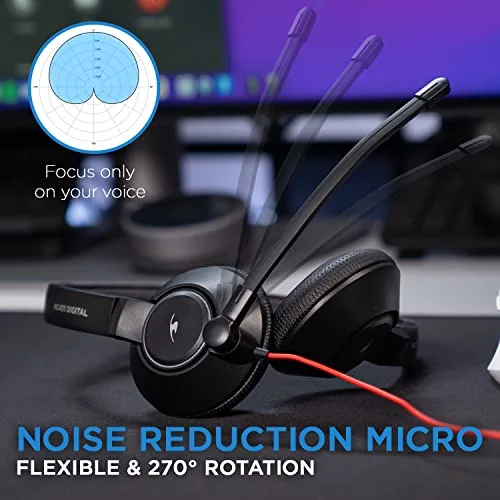Bluestork MC401 Micro-casque filaire USB + Jack 3,5 mm Noir - vue 3
