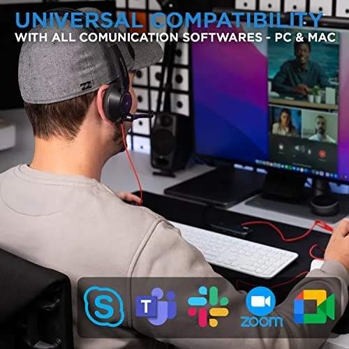 Bluestork MC401 Micro-casque filaire USB + Jack 3,5 mm Noir - vue 6