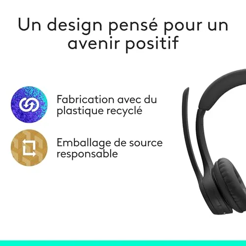 Logitech Zone 305 Micro-casque Bluetooth 5.3 20h ANC - vue 8