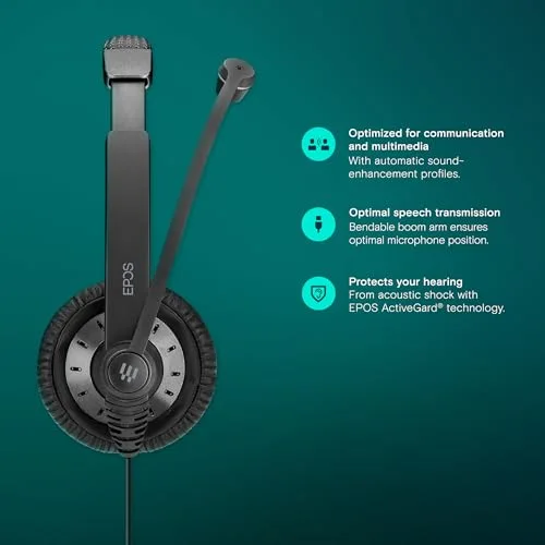 EPOS Impact SC 75 USB MS Binaural Filaire USB-A + Jack 3,5 mm - vue 3