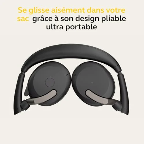 Jabra Evolve2 65 Flex UC Stereo ANC Hybride Bluetooth 5.2 - vue 6