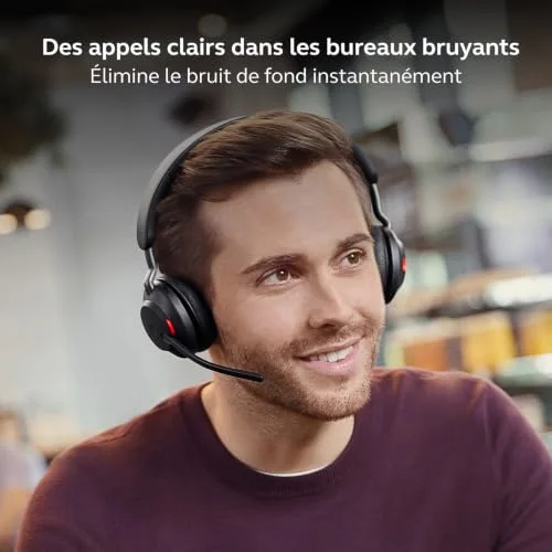 Jabra Evolve2 65 Noir Sans-fil Stéréo Supra-aural - vue 3