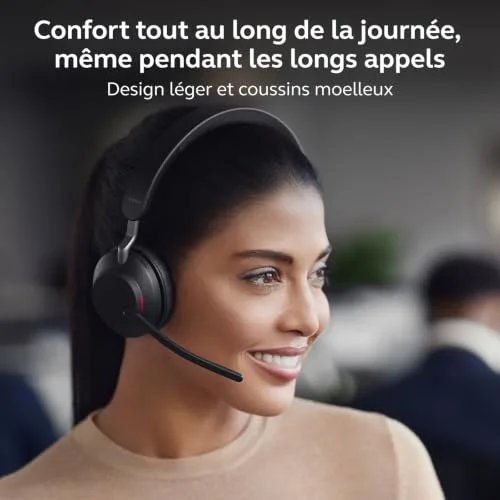 Jabra Evolve2 65 Noir Sans-fil Stéréo Supra-aural - vue 4