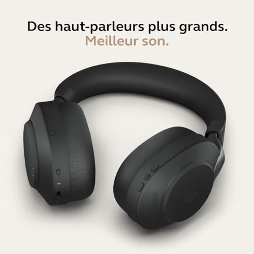 Jabra Evolve2 85 USB-A Bluetooth Noir ANC Hybride - vue 5