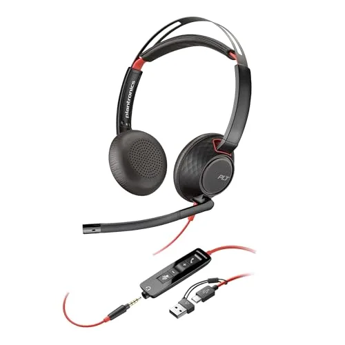 Poly Blackwire 5220 Micro-casque Filaire USB-C/USB-A 32 mm