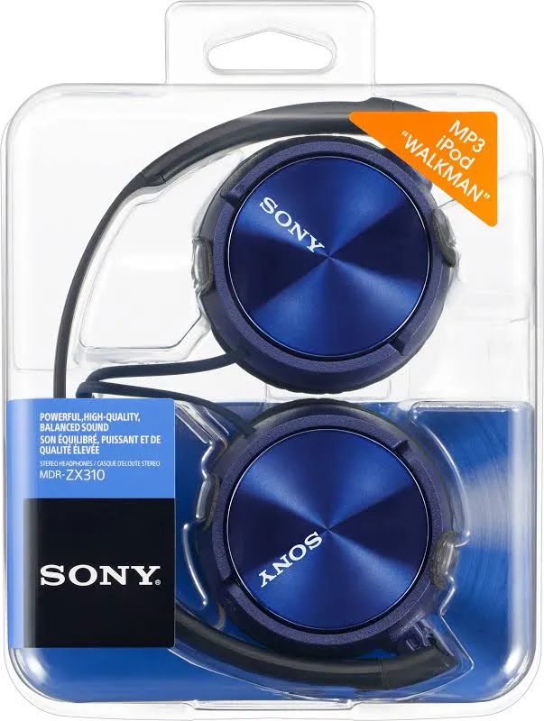 Sony MDR-ZX310 Bleu - vue 5