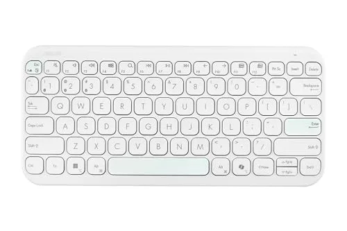 Asus Marshmallow KW100 Blanc AZERTY Sans Fil Bluetooth 75% - vue 3