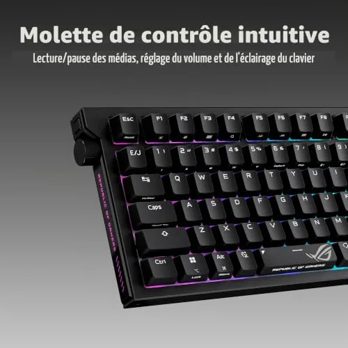 Asus ROG Strix Morph 96 Wireless Noir AZERTY - vue 2