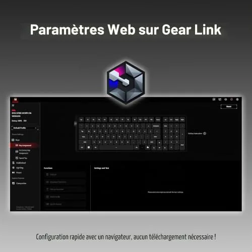 Asus ROG Strix Morph 96 Wireless Noir AZERTY - vue 8
