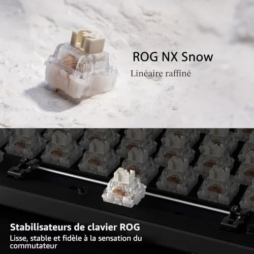 ASUS ROG Strix Scope II 96 RX Wireless Clavier mécanique sans fil RGB AZERTY - vue 5