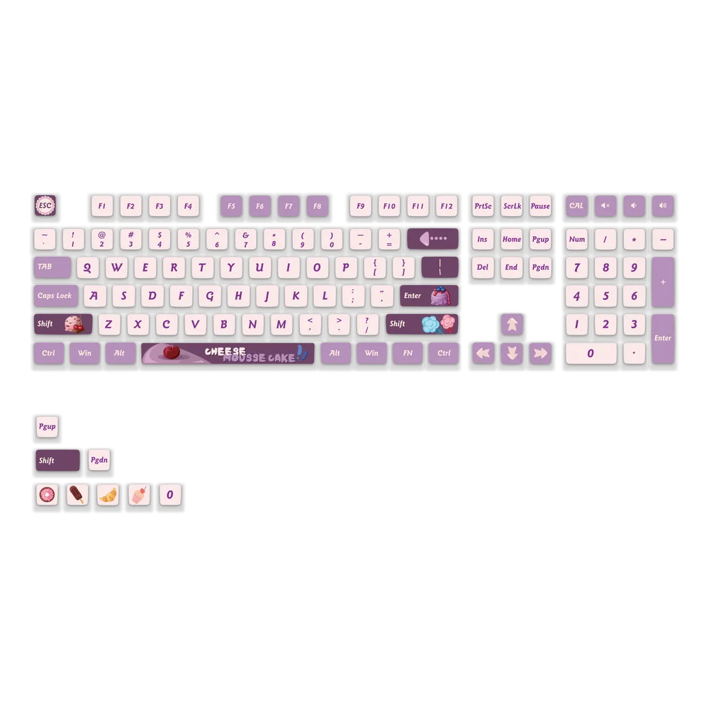AKKO Blueberry Grape Jam Keycap Set 116-key ASA