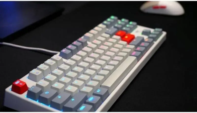 CHERRY XTRFY K4V2 RGB TKL Retro Edition Gris - vue 4