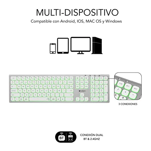 Subblim Master SUBKB-3MIE300 clavier sans fil rétroéclairé - vue 4