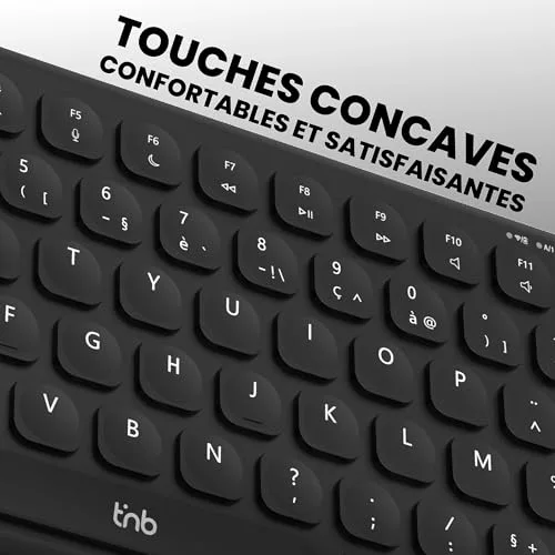 T'nB Clavier Bluetooth MINI AZERTY Rechargeable Ultra fin - vue 4