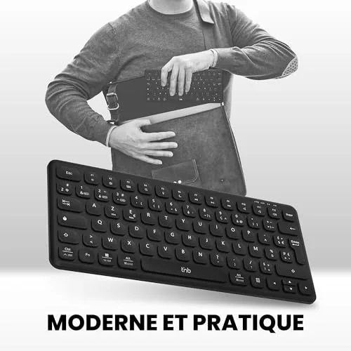 T'nB Clavier Bluetooth MINI AZERTY Rechargeable Ultra fin - vue 6