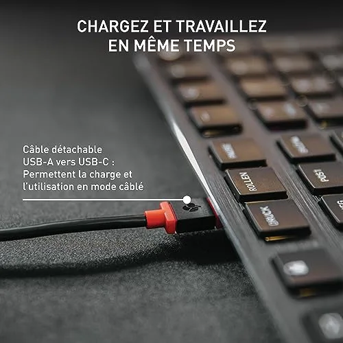 Cherry KW X ULP Clavier mécanique ultra-plat QWERTZ Noir - vue 7