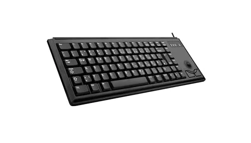 Cherry G84-4400 Clavier Compact Ultra-Plat avec Trackball Intégrée USB - vue 2