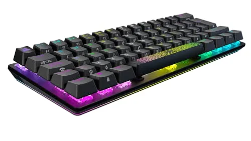 Corsair K70 RGB Pro Mini Wireless 60% Cherry MX Red RGB - vue 3