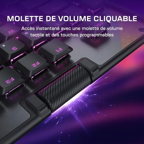 Turtle Beach Command Series KB5 Full-Size Mécanique Low-Profile RGB AZERTY - vue 9