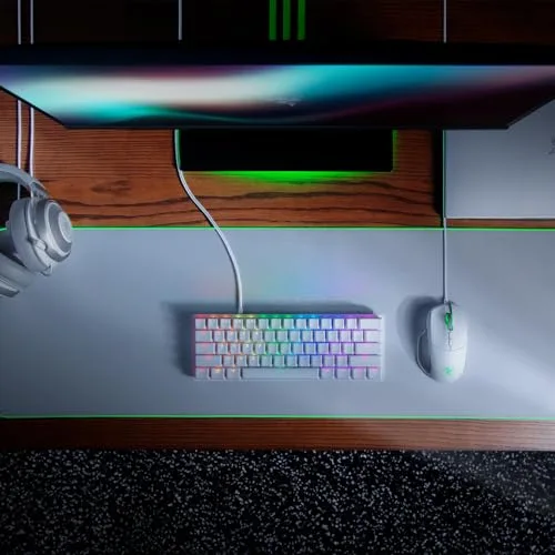 Razer Huntsman Mini Mercury 60% Optical Red - vue 9