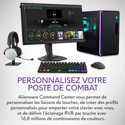 Alienware Pro Wireless Gaming Keyboard RGB Hot-swap - vue 2
