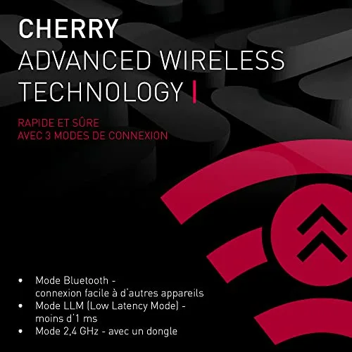 Cherry MX 3.0S Wireless RGB QWERTZ MX Brown - vue 3