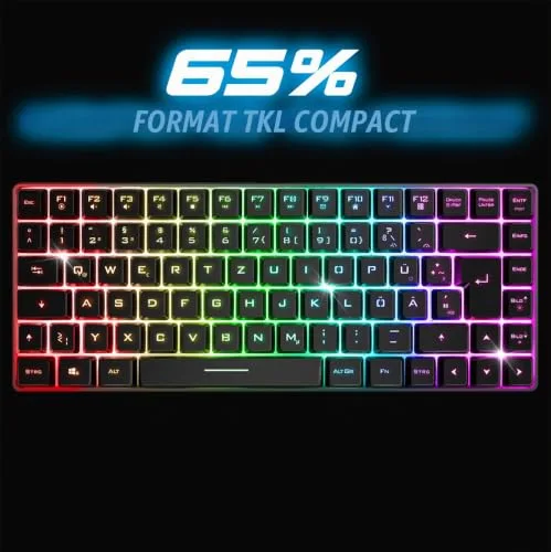 Spirit Of Gamer ELITE K70 TKL 65% Sans Fil RGB - vue 3