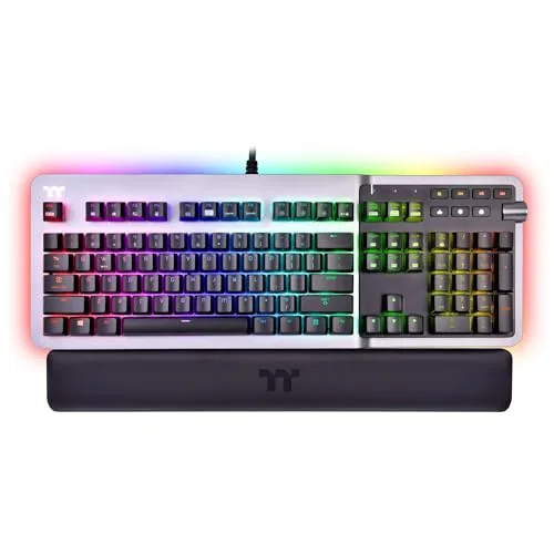 Thermaltake Argent K5 RGB Cherry MX Speed Silver - vue 5
