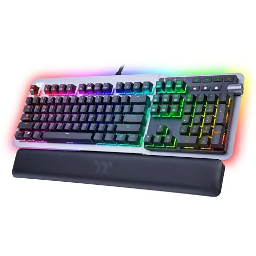 Thermaltake Argent K5 RGB Cherry MX Speed Silver - vue 6