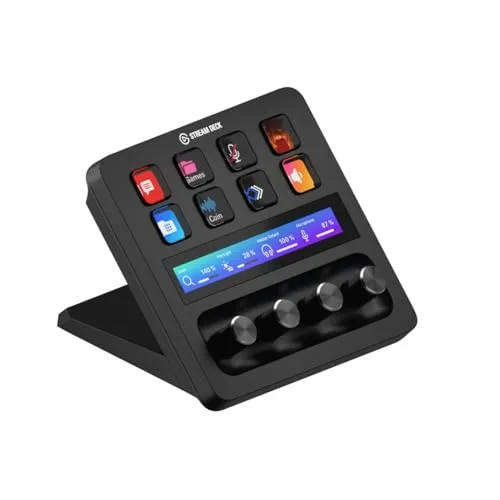 Elgato Stream Deck + Console de mixage 8 touches LCD 4 molettes