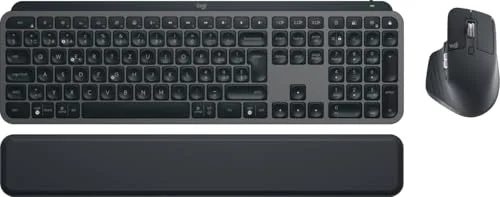 Logitech MX Keys S Combo Clavier et Souris AZERTY Rétroéclairé Sans Fil