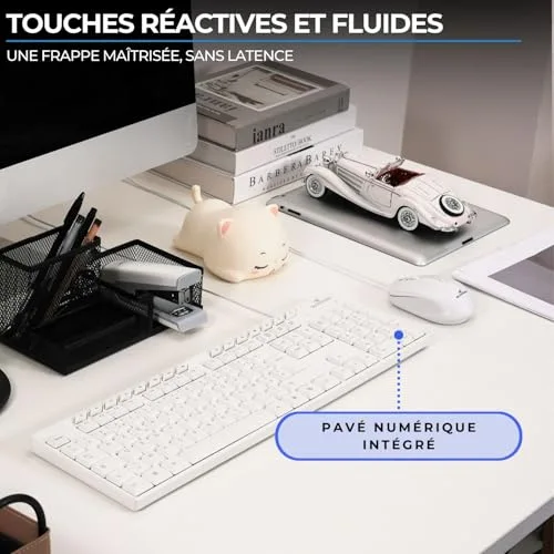 Bluestork Media Office KB-MEDIA-OFF/FR Clavier filaire AZERTY 15 touches multimédias - vue 6
