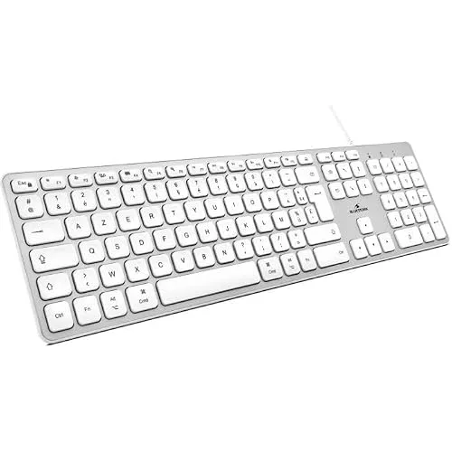 Bluestork KB-MAC-W/FR Clavier Filaire Blanc AZERTY - vue 4