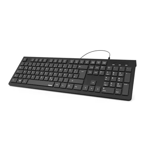 Hama KC-200 Clavier filaire Membrane AZERTY Noir