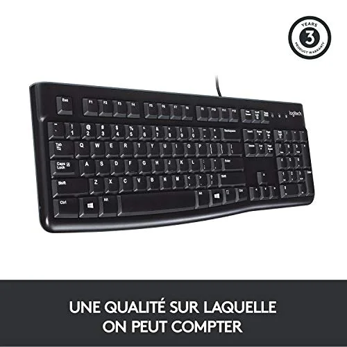 Logitech K120 Business AZERTY Membrane Filaire - vue 3