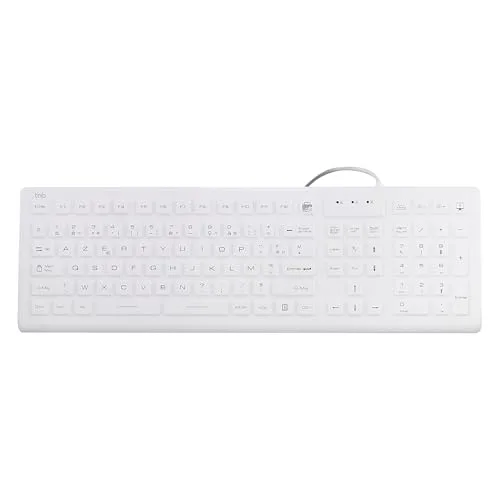 T'nB Clavier Filaire Médical IP68 AZERTY Rétroéclairé