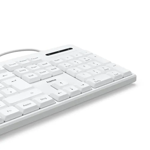 Hama CK-200 Clavier filaire QWERTZ Blanc - vue 5