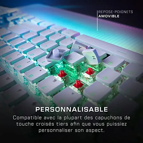 ROCCAT Vulcan II Max Clavier Optique Full-size AZERTY Blanc - vue 4