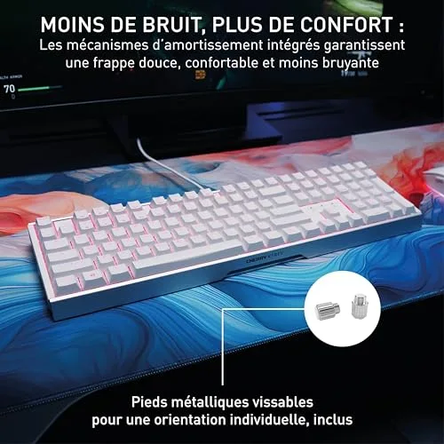 Cherry XTRFY MX 3.1 Blanc Full-size RGB MX2A Red - vue 4