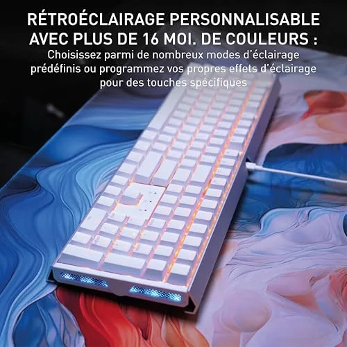 Cherry XTRFY MX 3.1 Blanc Full-size RGB MX2A Red - vue 6