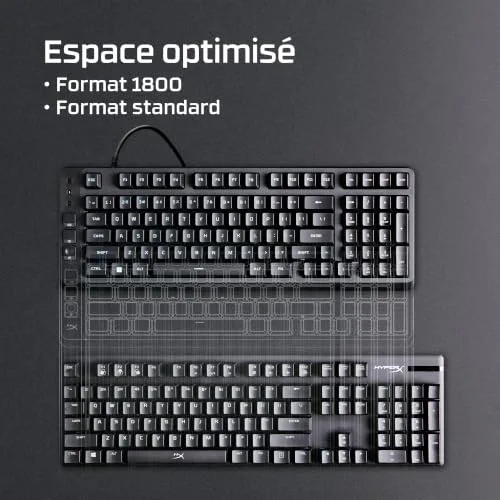 HyperX Eve 1800 Membrane AZERTY RGB 10 zones - vue 2