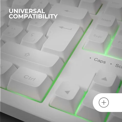 Mars Gaming MK023 TKL RGB Blanc AZERTY - vue 5