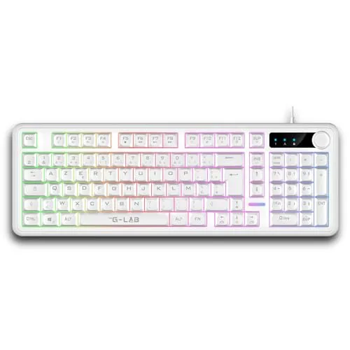 THE G-LAB Keyz Caesium Membrane RGB AZERTY Silencieux