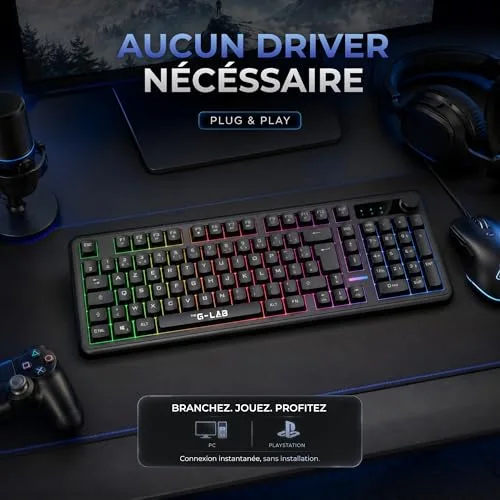 THE G-LAB Keyz Caesium EX Membrane Silencieuse RGB - vue 6