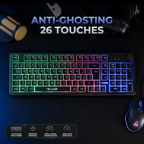 THE G-LAB Keyz Caesium EX Membrane Silencieuse RGB - vue 7