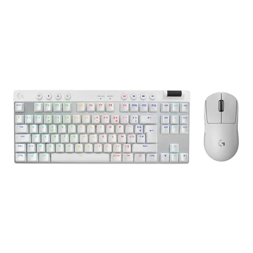 Logitech G Pro X TKL Lightspeed Blanc AZERTY GX Brown