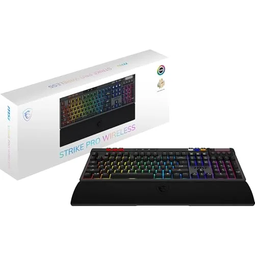 MSI STRIKE PRO Wireless Clavier Mécanique Sans Fil RGB Hot-Swap